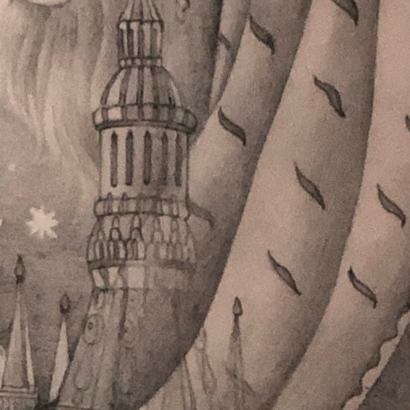 THE TINDERBOX: 11" x 14" Original Book Page from "The Fairy Tale Book" ©1958 - Picture 9 of 10